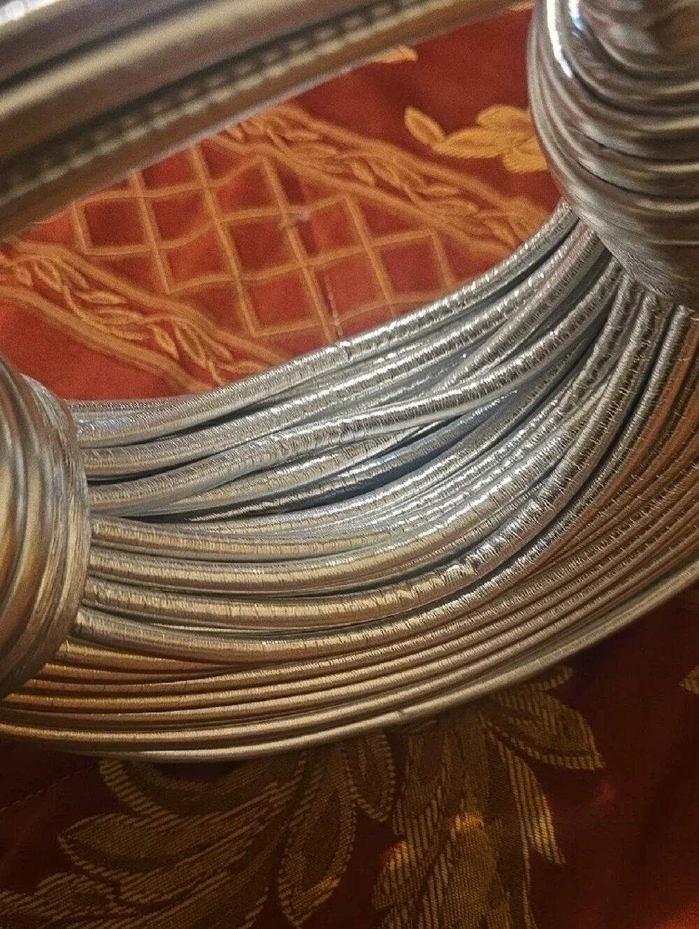 Silver Statement Hand Bag - Women Accessories